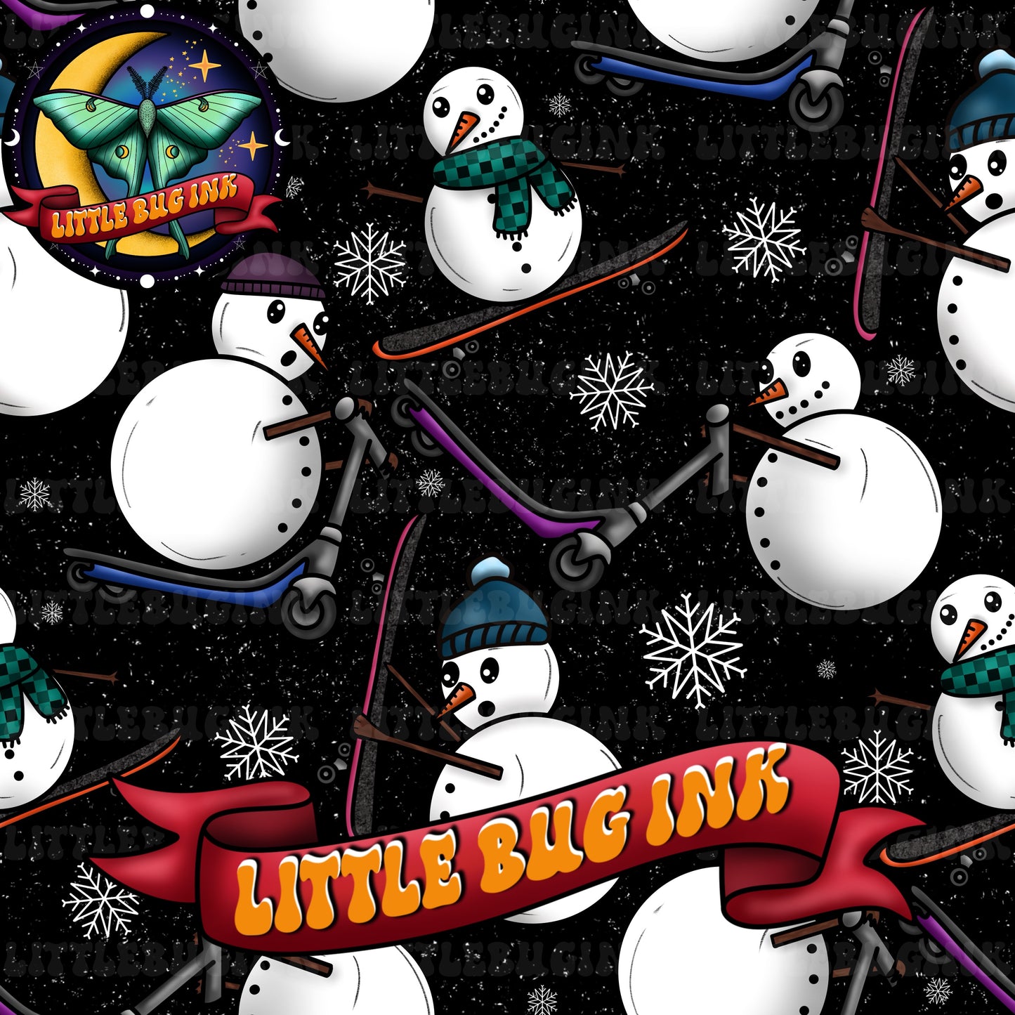 Skating snowmen exclusive colourways