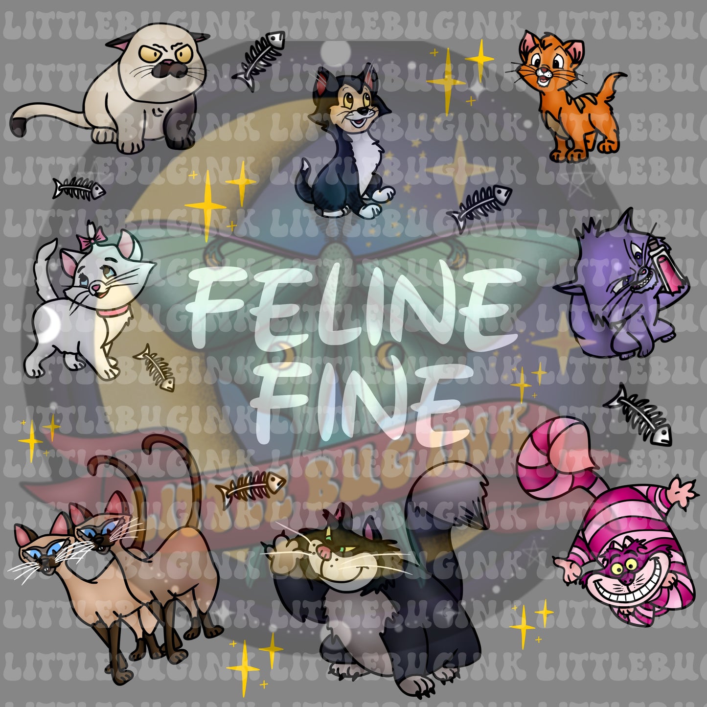 Feline fine PNG