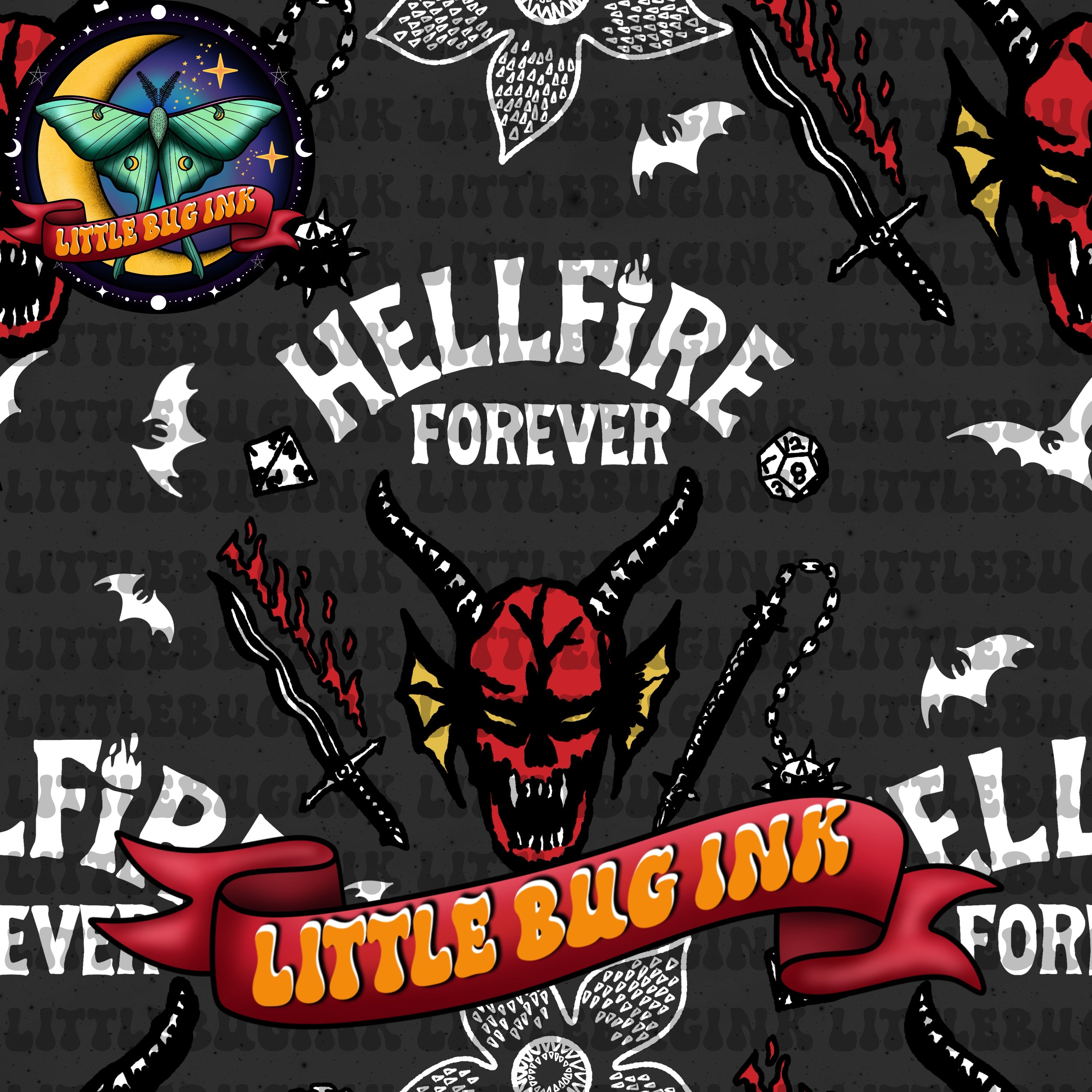 Hellfire forever semi exclusive seamless – Little Bug Ink
