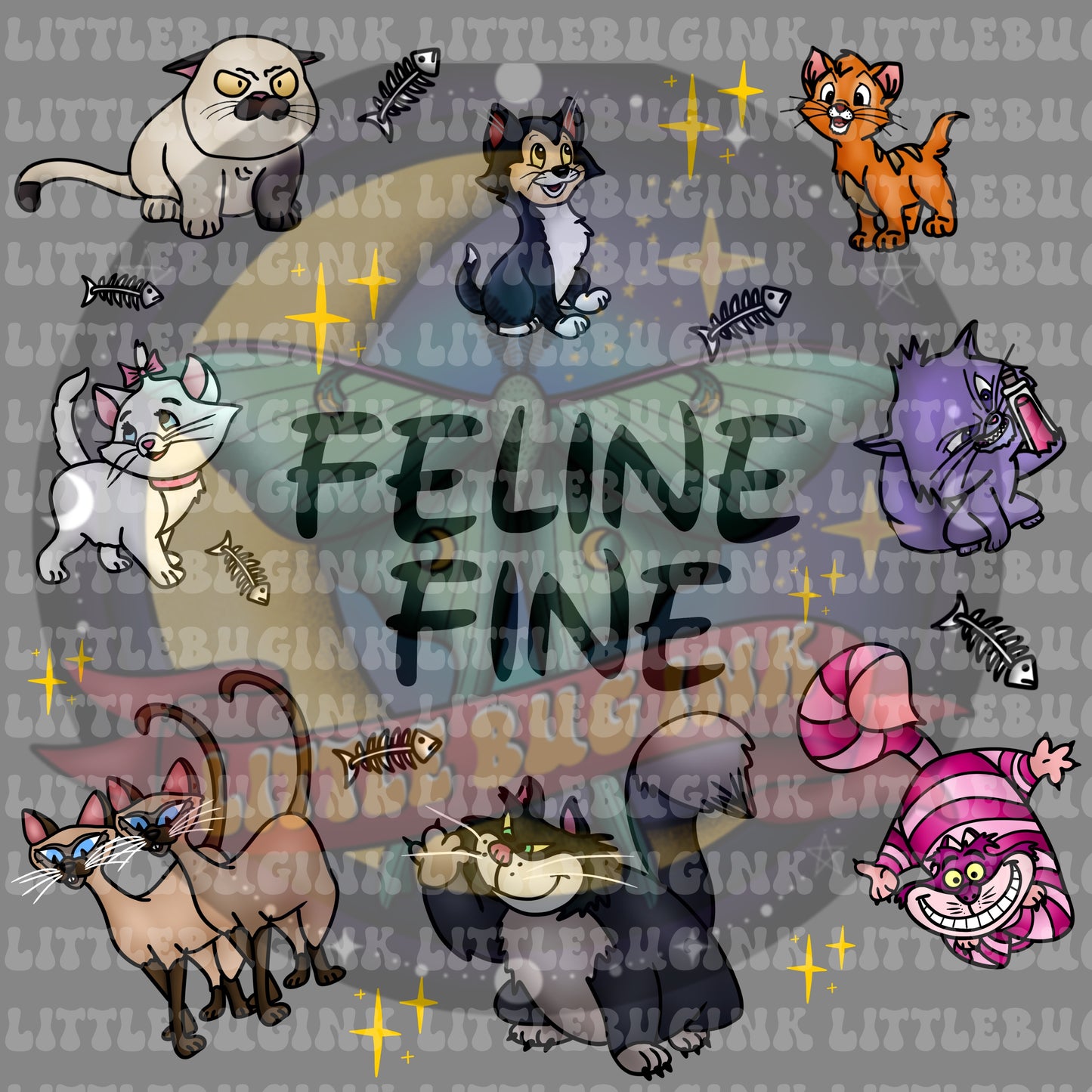 Feline fine PNG
