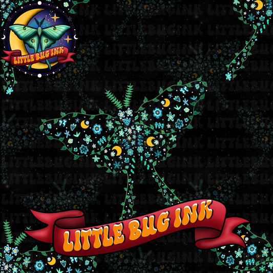 Floral moth exclusive colourways